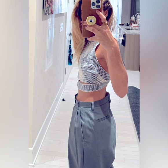 Alaïa Printed Crop Top - Picture 11 of 12